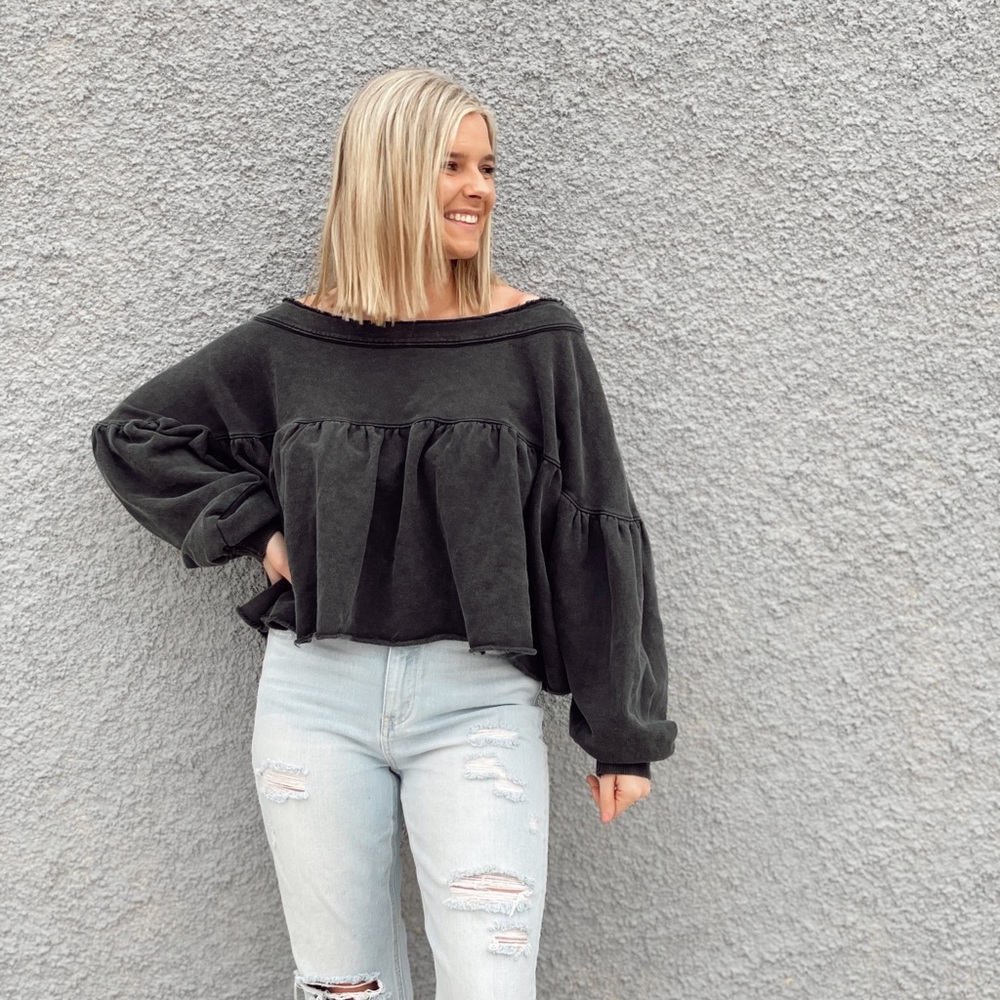 Off the Shoulder Peplum Top